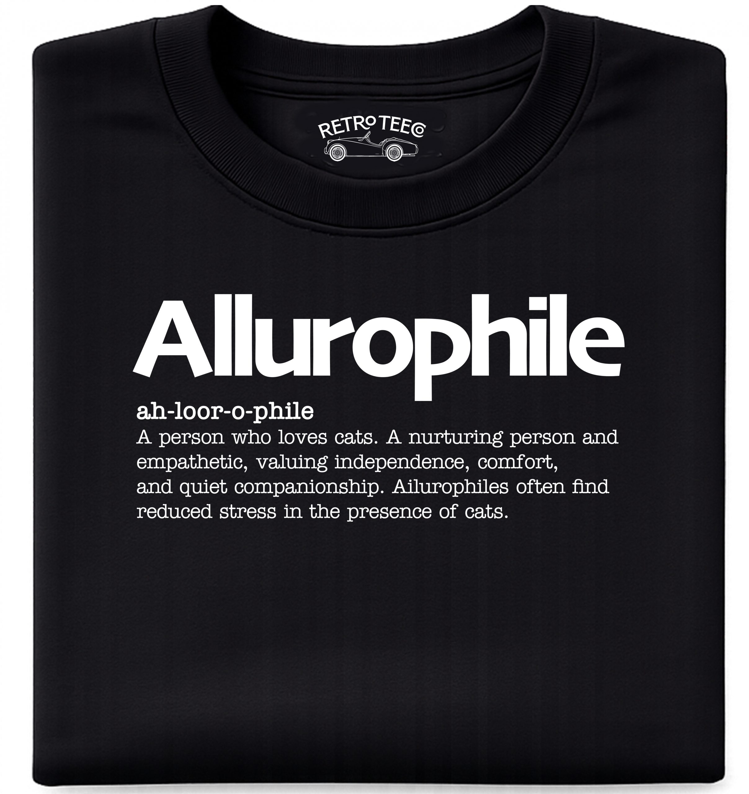 allurophileblk Allurophile | Cat Lover's Tee Shirt - Image 1