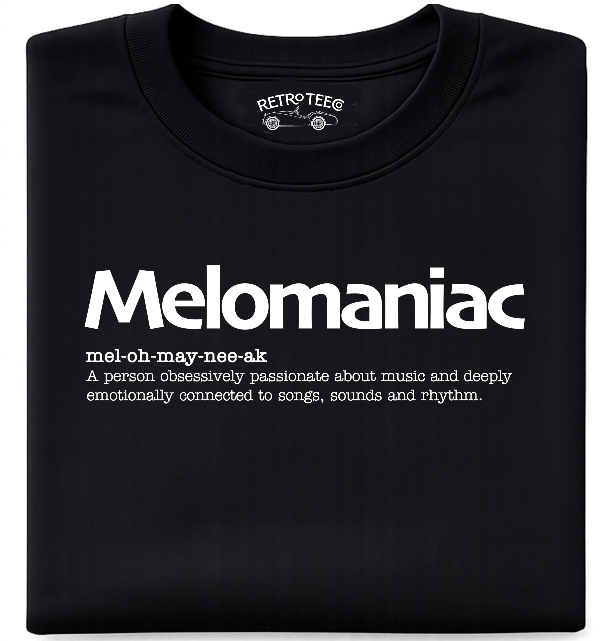 melow_RETRO TEE CO Melomaniac | Obsessed With Music Tee - Image 1