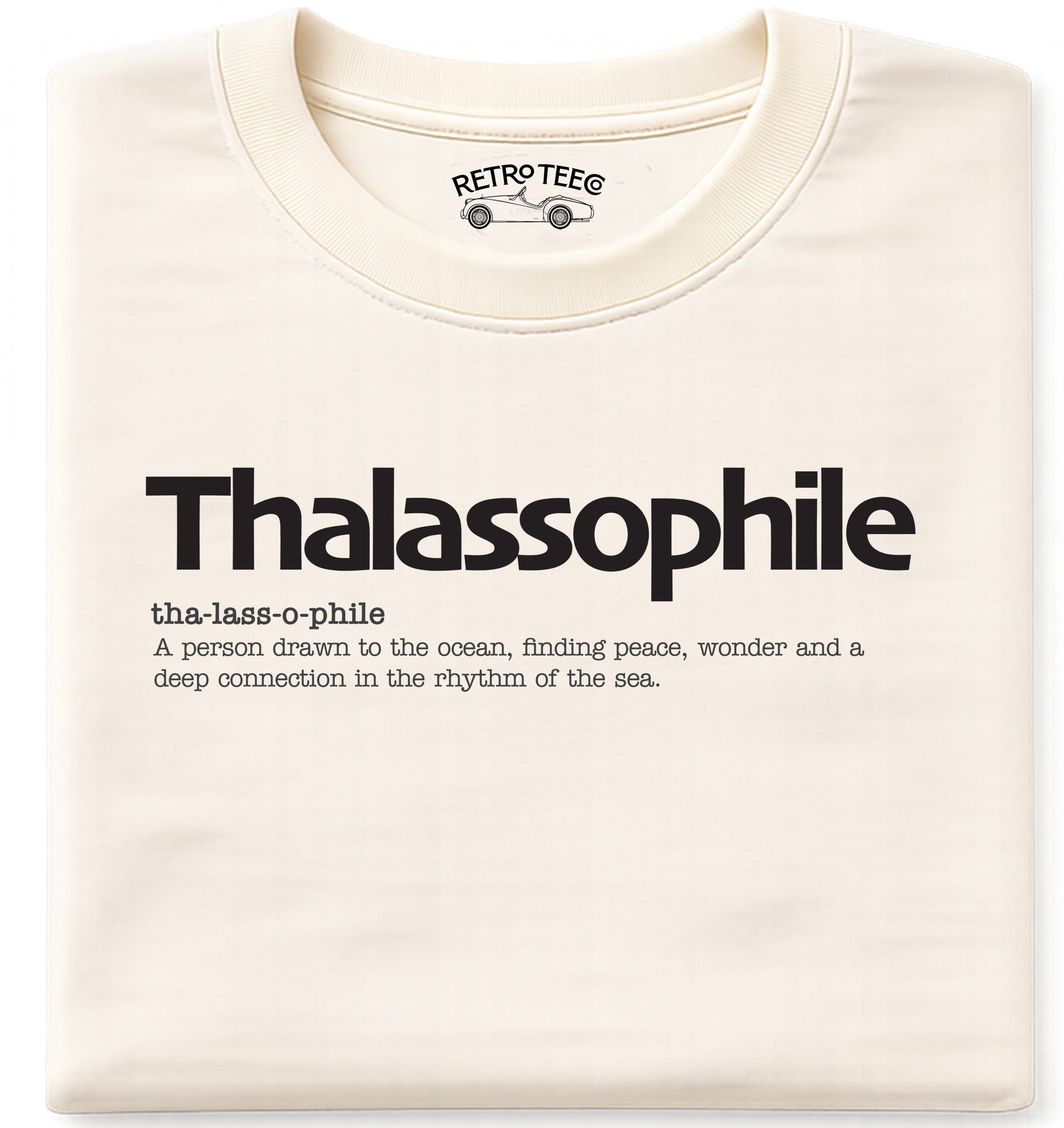 thassophilewht Thalassophile | A Beach Fanatic's Tee Shirt - Image 1