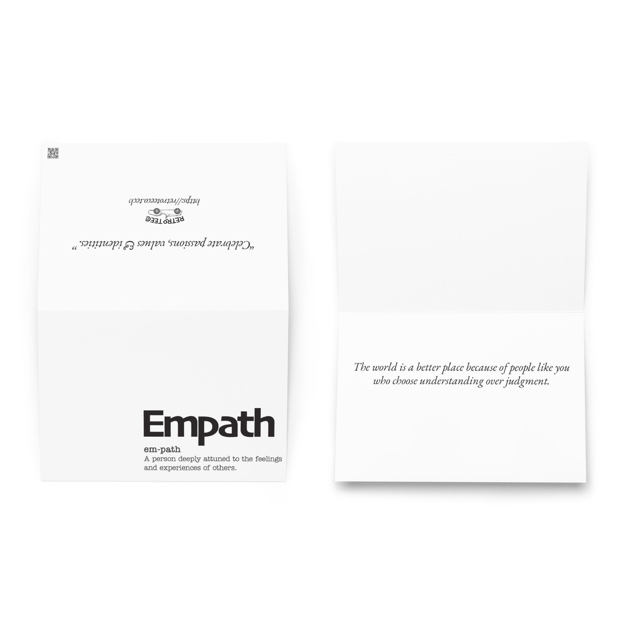 greeting-card-5.83x8.27-front-6a2b24294f2d9.jpg Empath | A Greeting Card For A Compassionate Person - Image 1